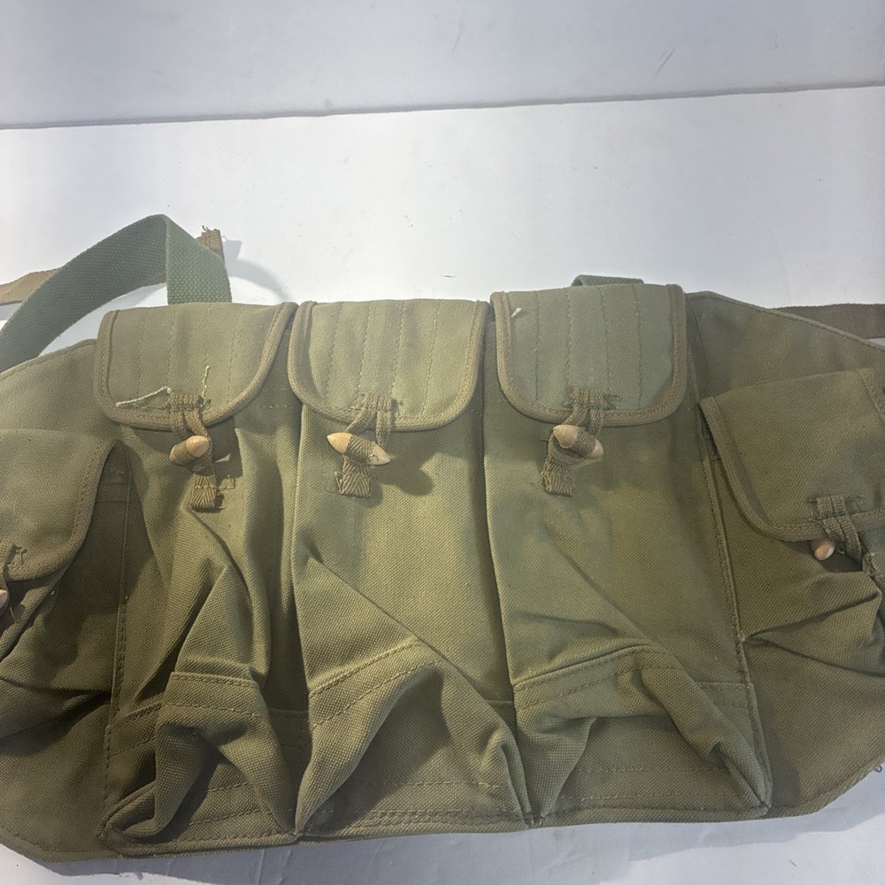Surplus Vietanm War Chinese Type 56 Chest Rig Ammo Bandolier Pouch Original - Picture 4 of 7